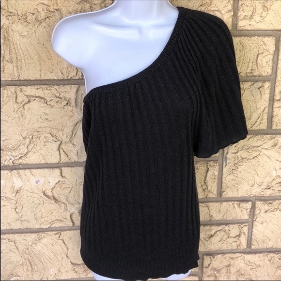 Top Blouse Off shoulder Black & Silver Glitter  
Cold Shoulder Sexy Night Out - Picture 2 of 8